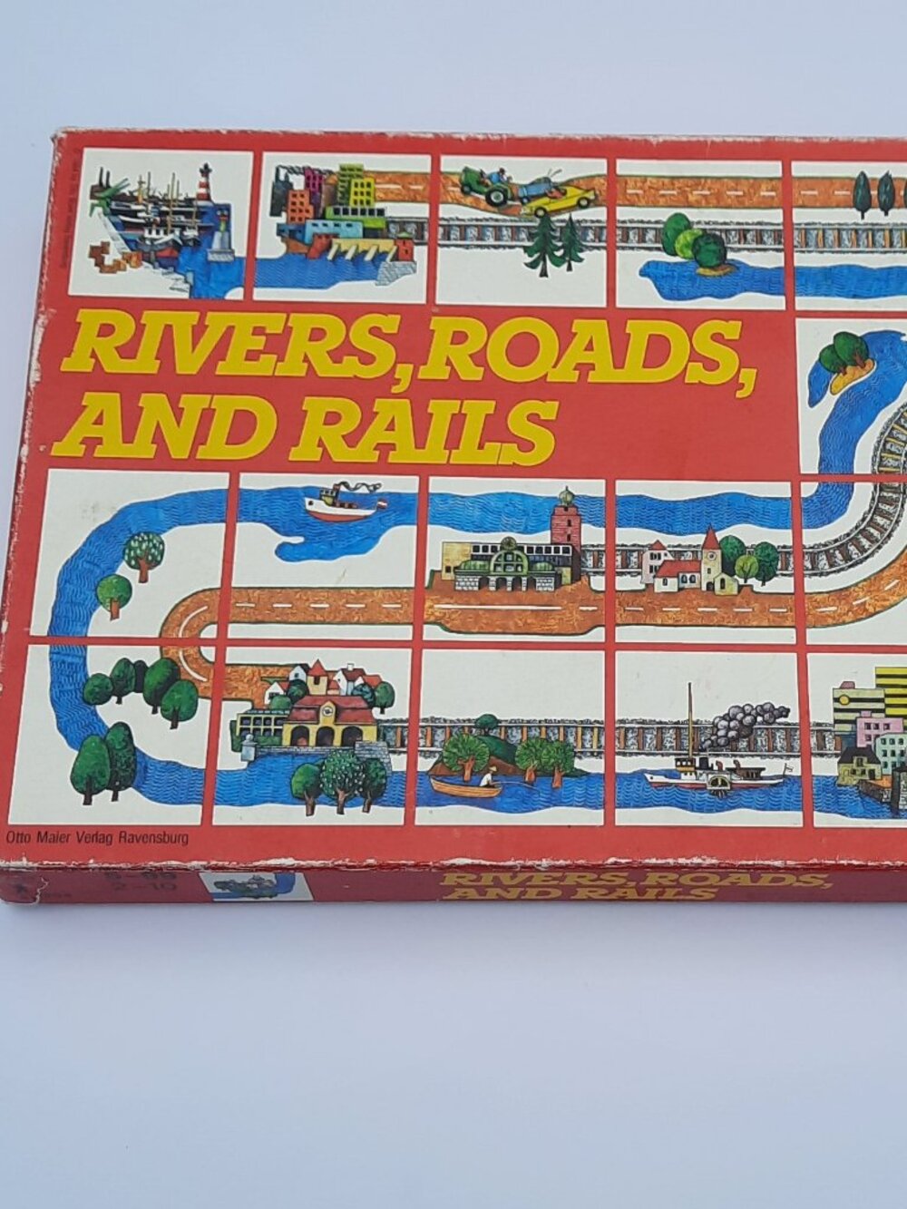 Rivers, Roads, and Rails 1984 Ravensburger Vintage Game COMPLETE West Germany